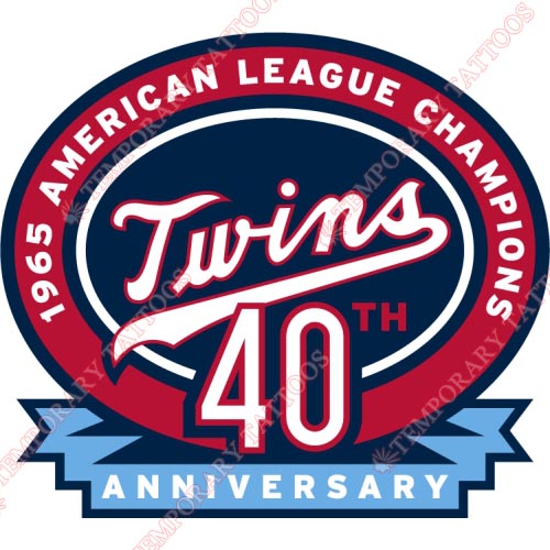 Minnesota Twins Customize Temporary Tattoos Stickers NO.1739